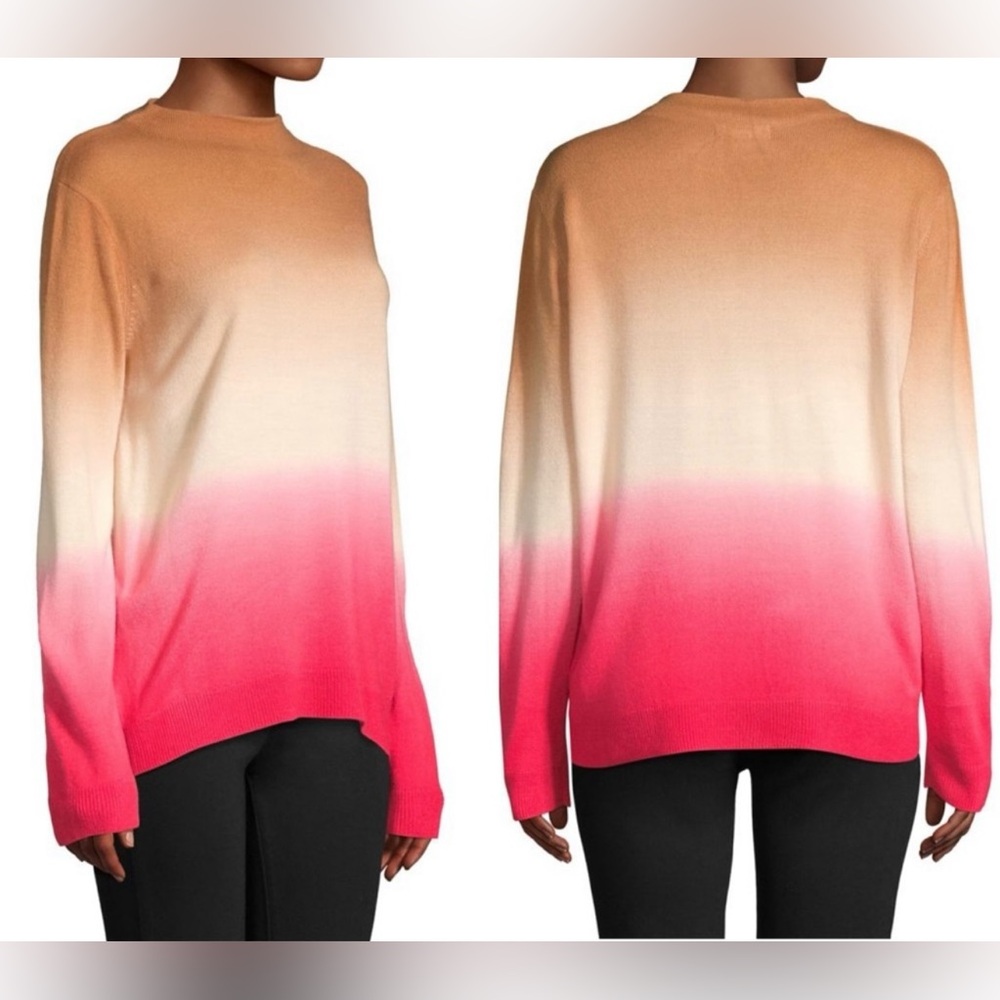 beachlunchlounge Ombre Pink and Tan Sweater